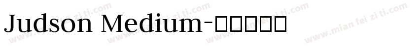 Judson Medium字体转换